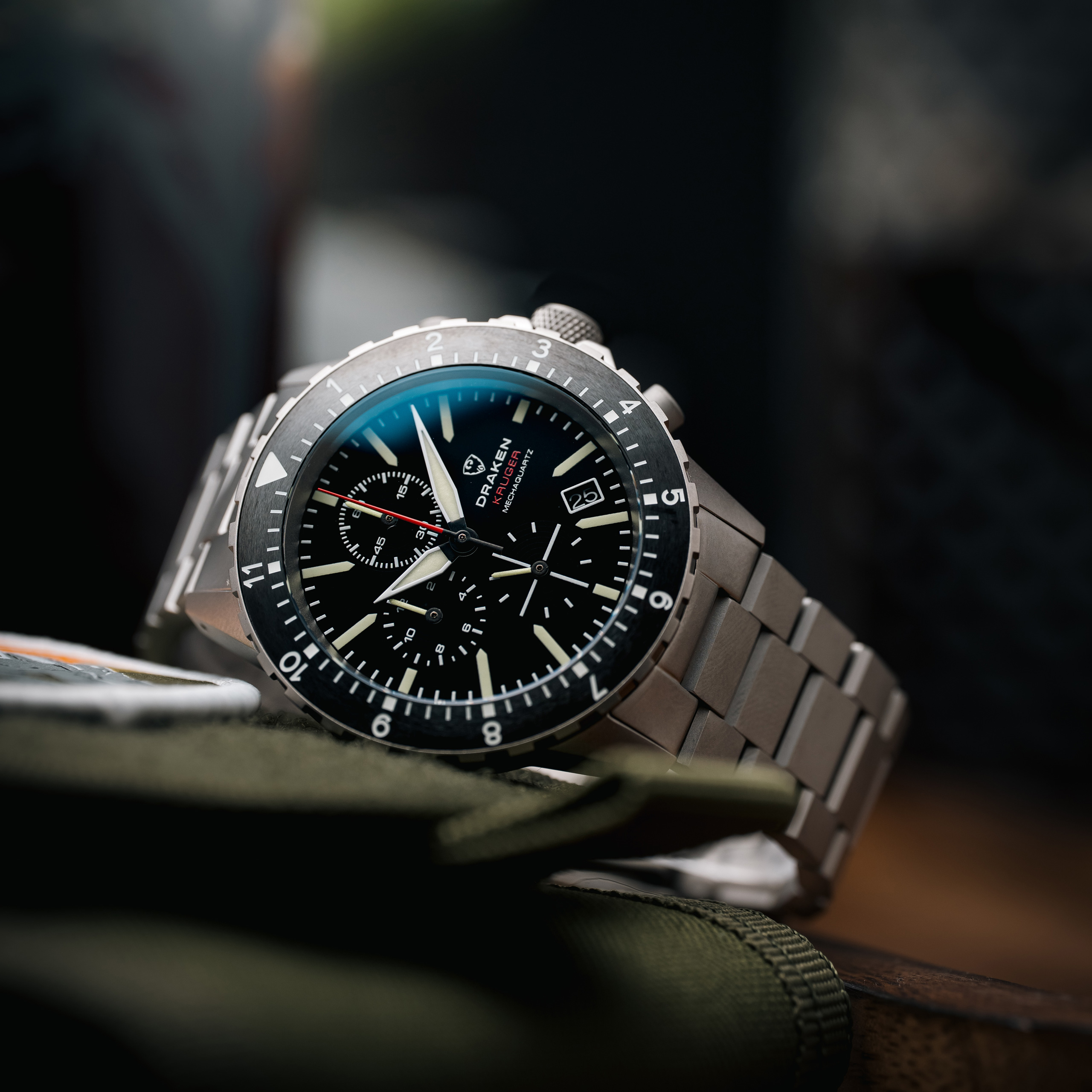 ググググ Kruger 'B' Black – Draken Watches