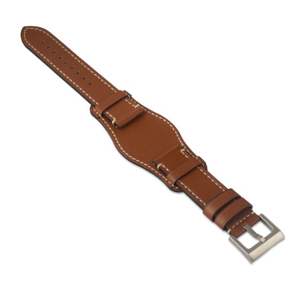 Tan calf leather bund strap